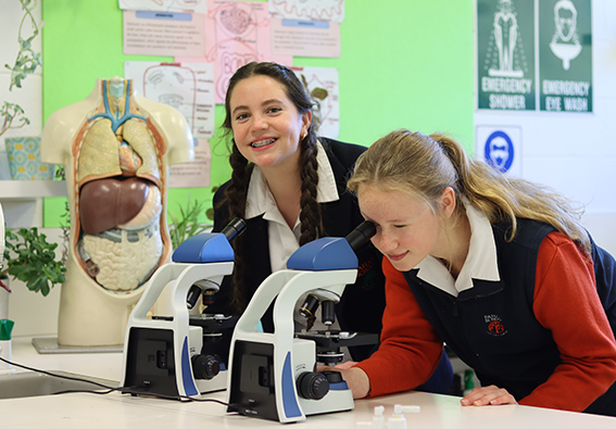 Fahan girls engaged in science learning