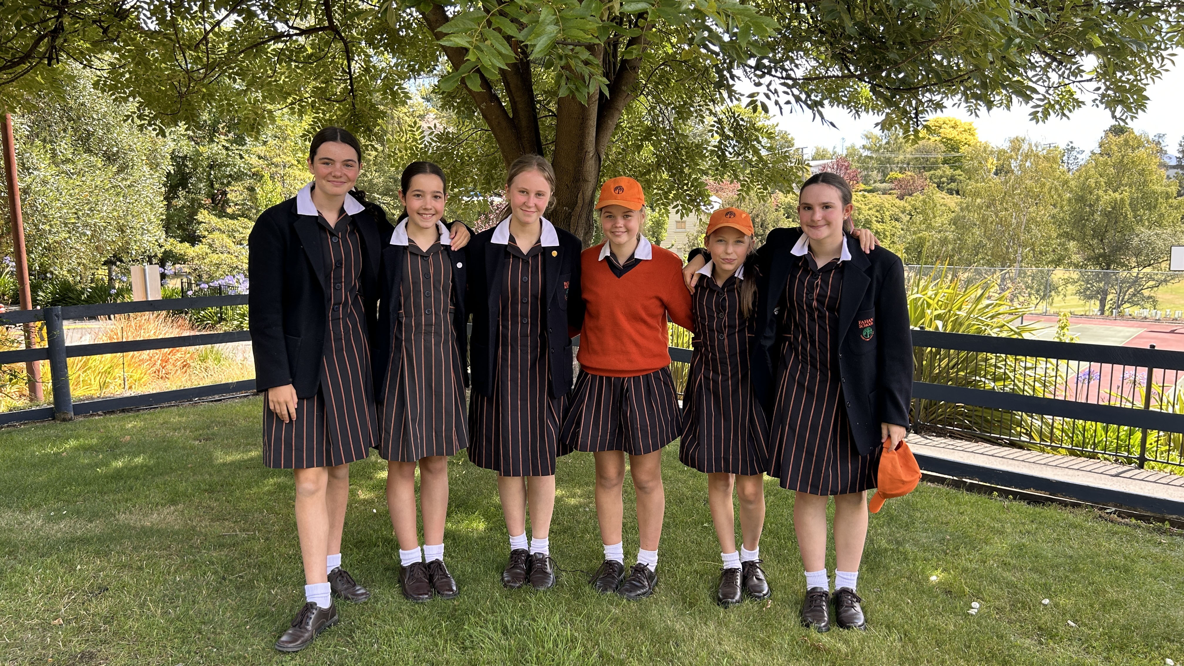 Years 7 and 8 students at Fahan School