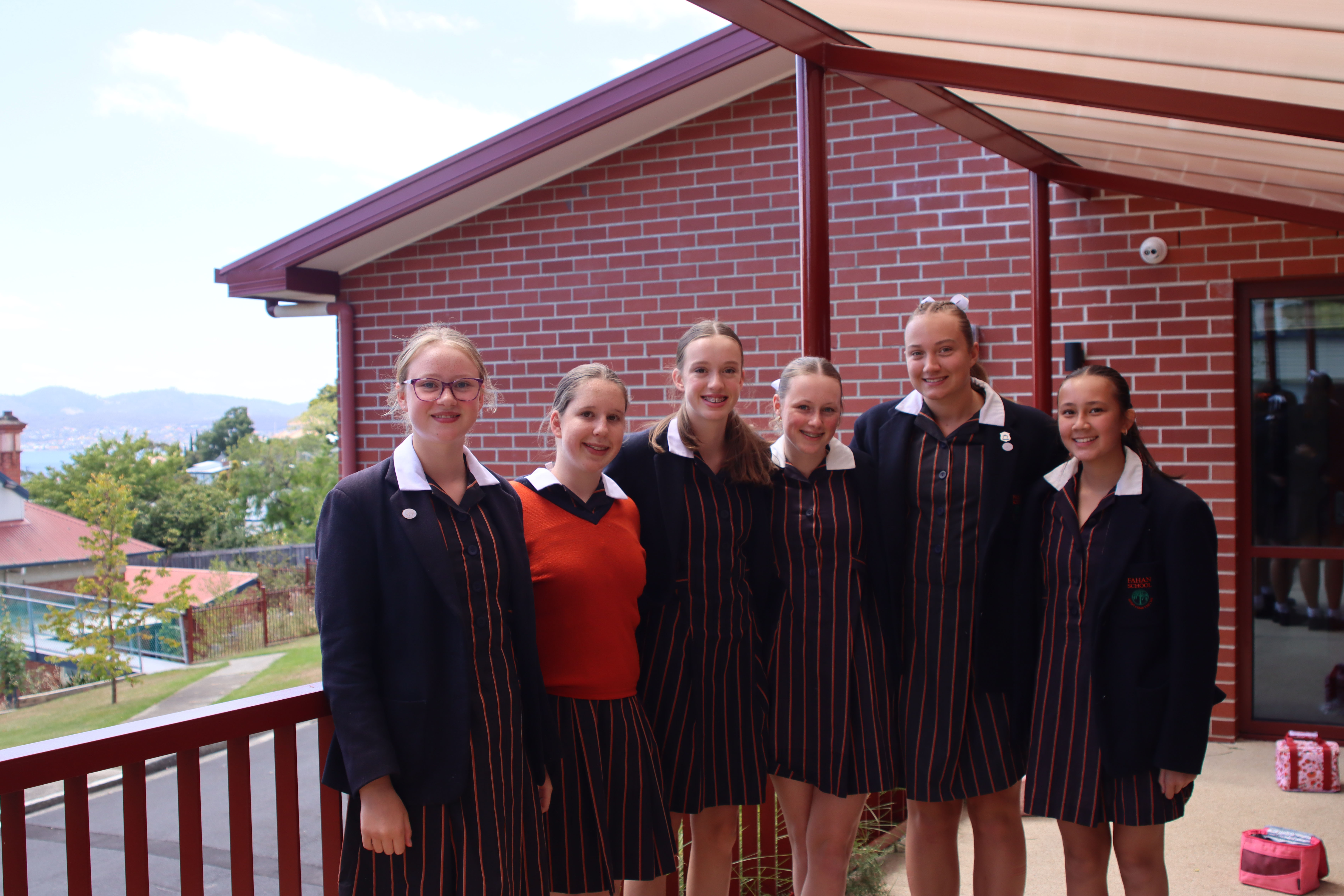 Years 9 and 10 students at Fahan School