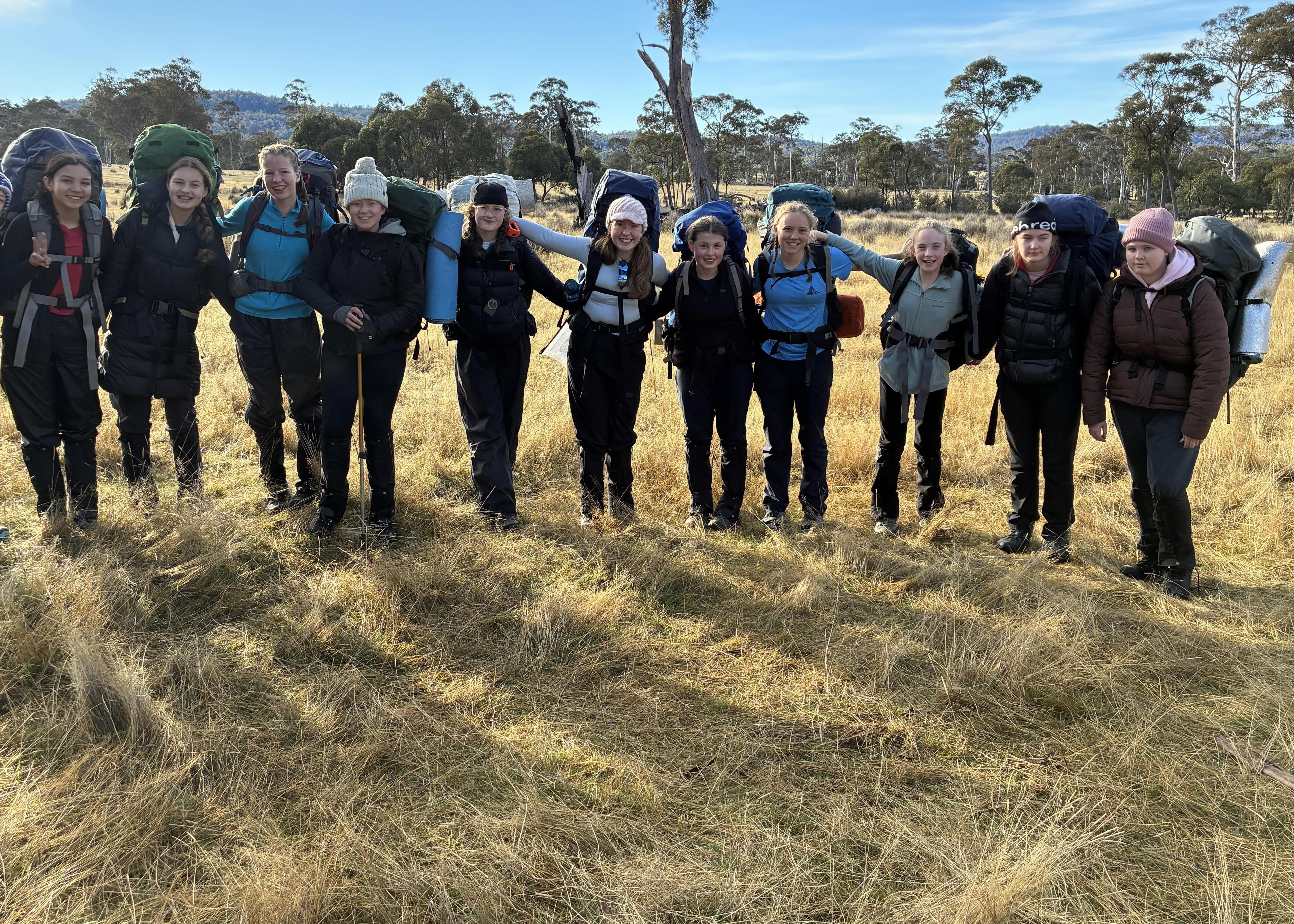 Year 8 camp at Fahan School