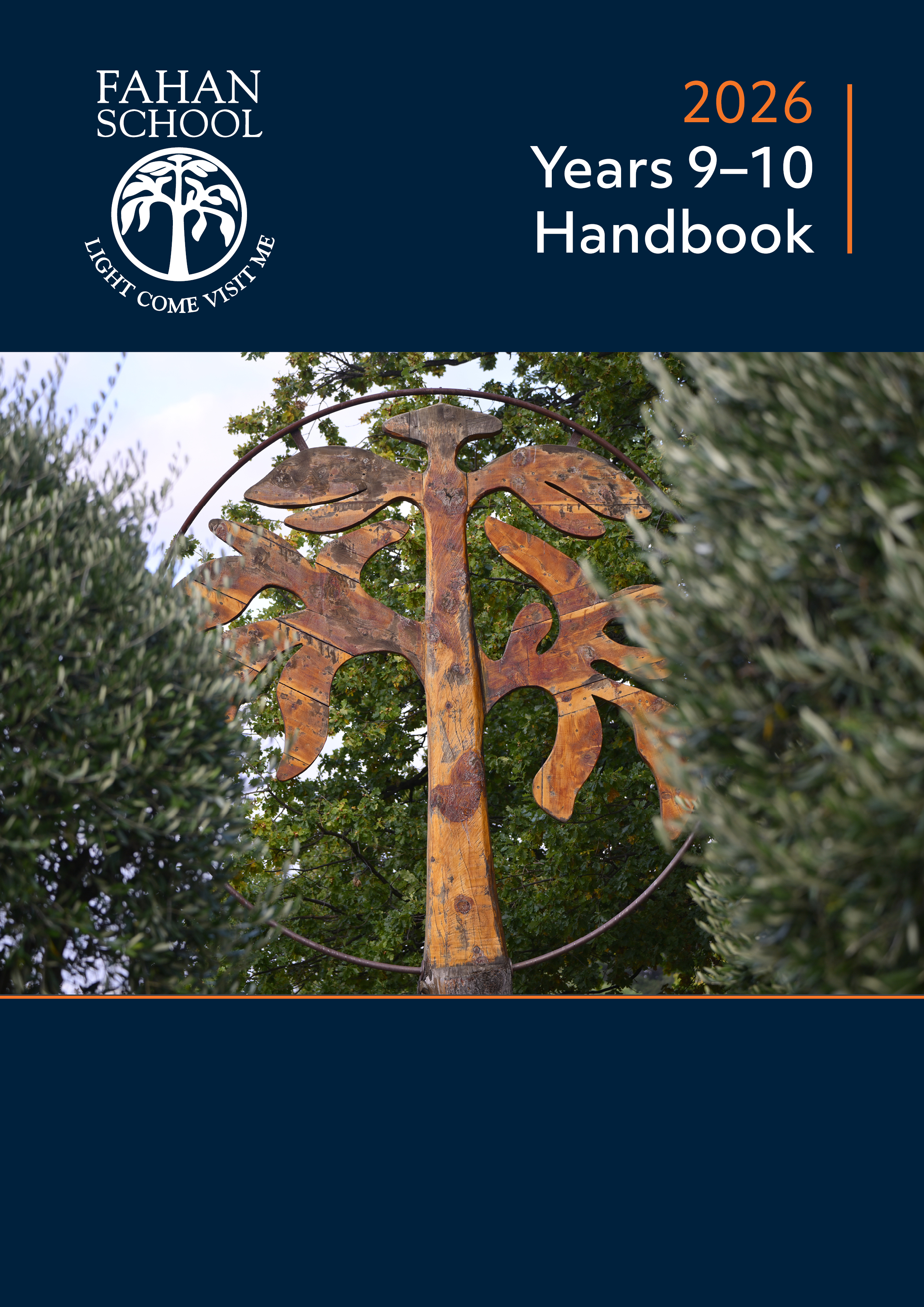 2026 Years 9 and 10 Handbook cover