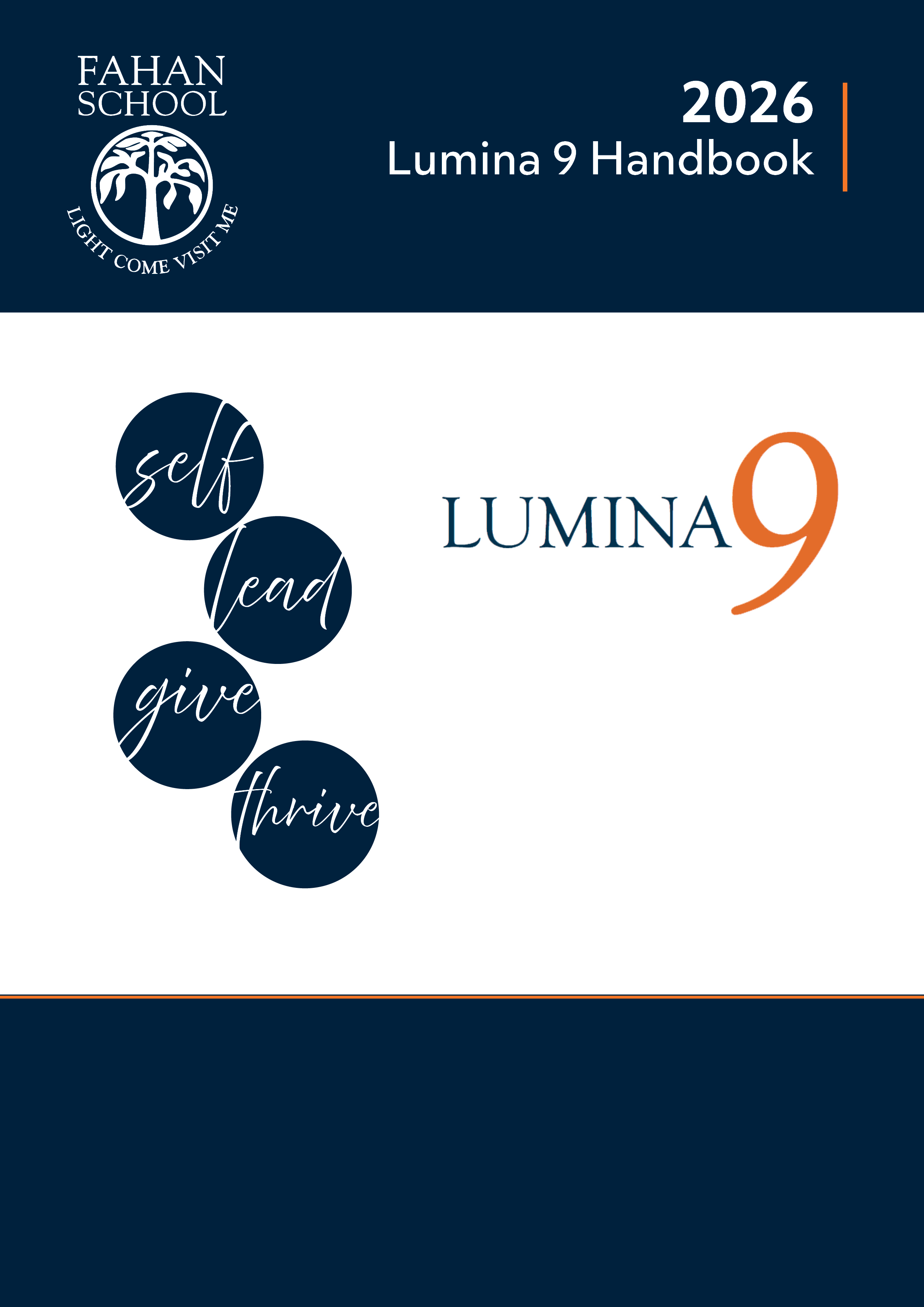 2026 Lumina 9 Handbook cover