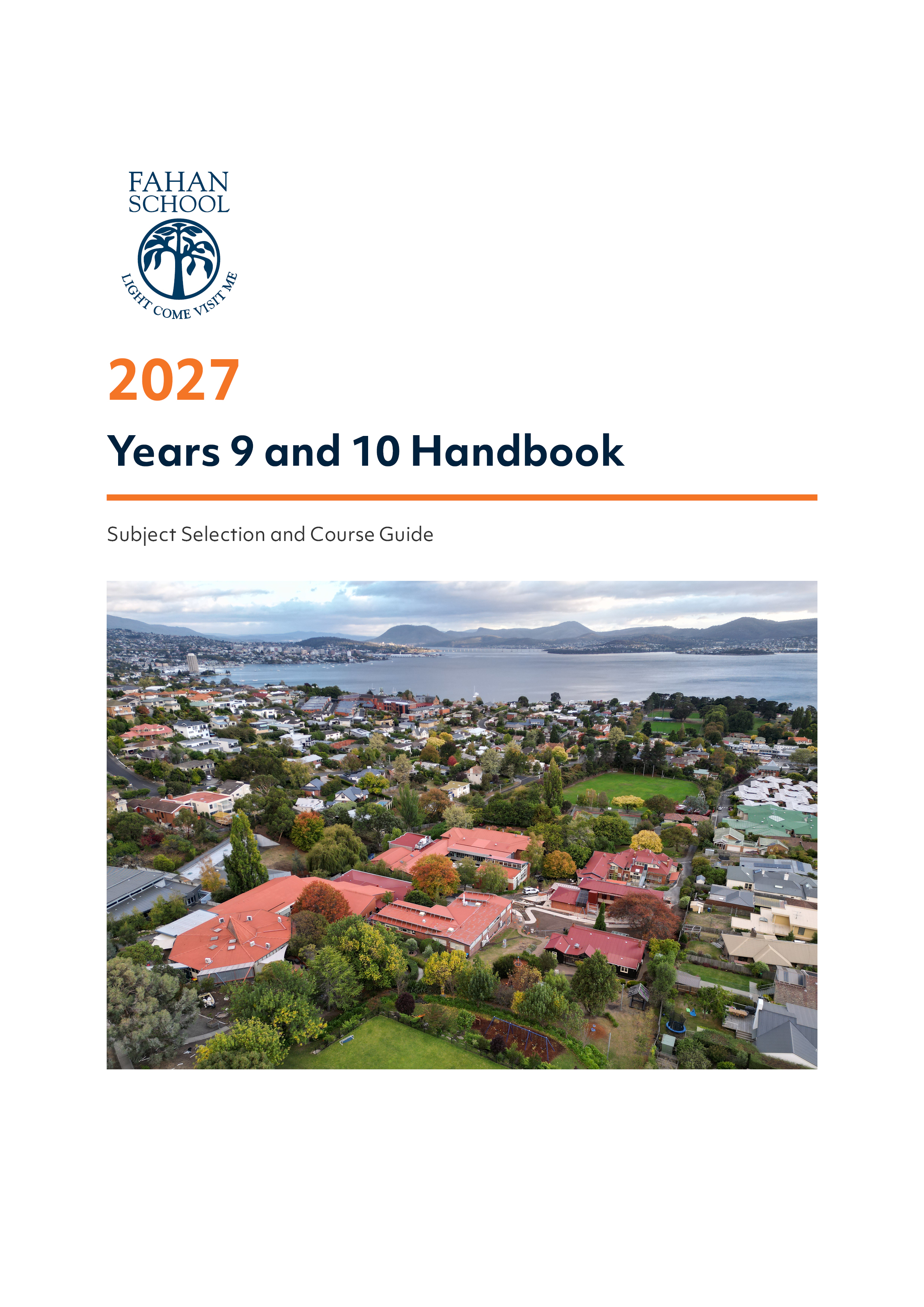 2026 Years 9 and 10 Handbook cover
