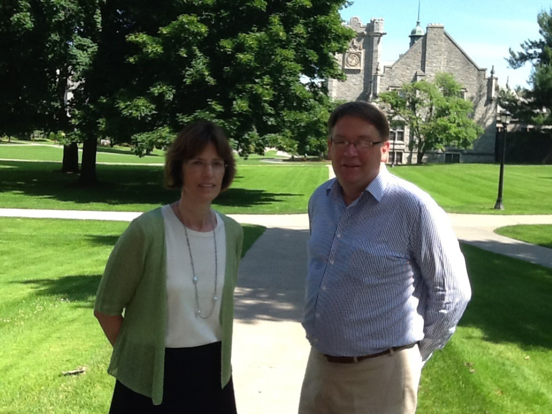 With Emma Willard Head, Trudy Hall.