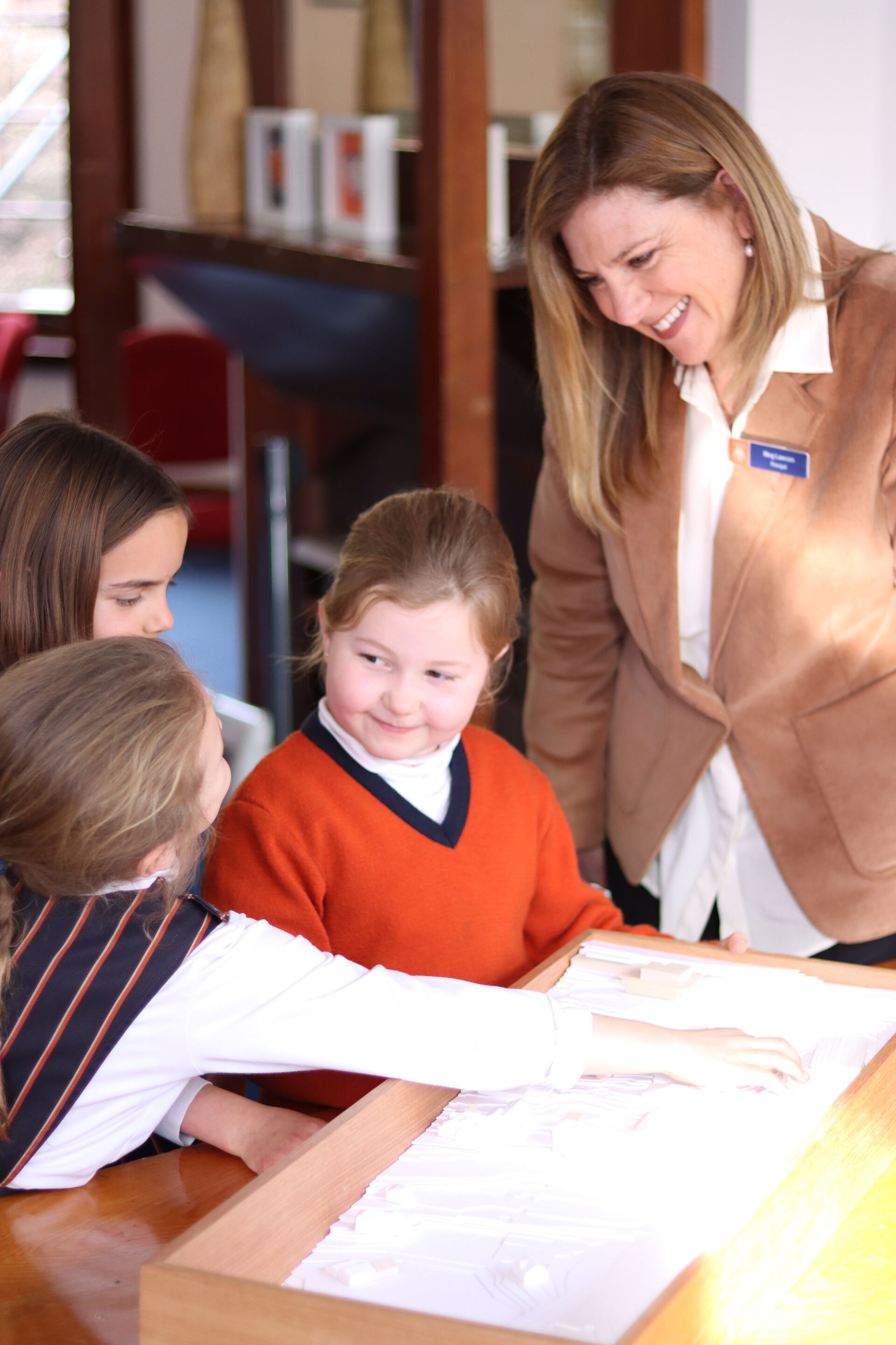 Fahan teacher with students
